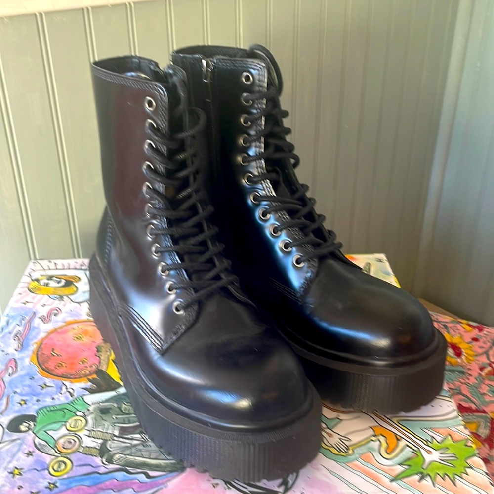 JEFFERY CAMPBELL COMBAT BOOTS